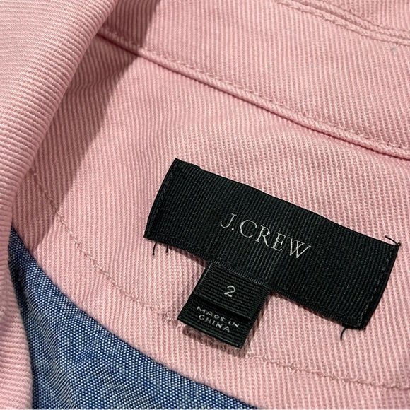 J.Crew Women’s Cotton Twill Double Breasted Peacoat Petal Pink Size 2 - Picture 11 of 16
